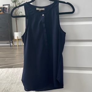 Banana Republic XS blue sleeveless blouse